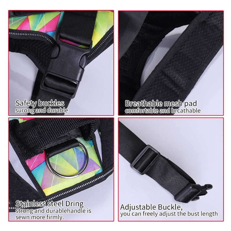 Adjustable nylon dog harness