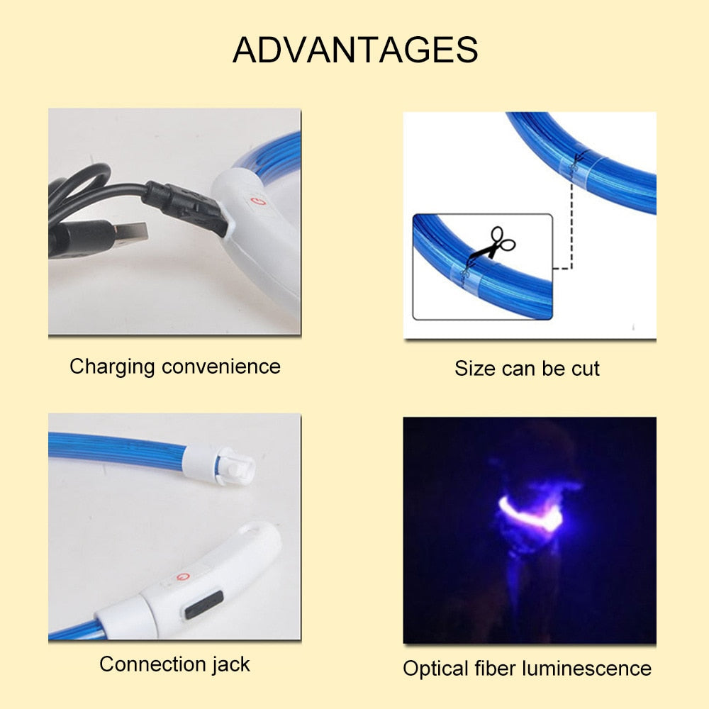 Led USB Hundehalsband